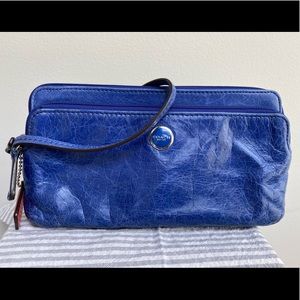 Coach leather wristlet
